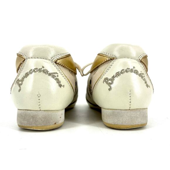 Bandolinos women’s cream leather and fabric lace up Bee sneaker shoes EU35 /US5 - Picture 3 of 7